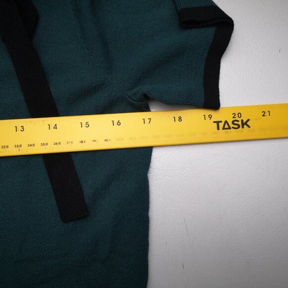 NWOT Ricki's Ladies Size Small Green with Black Trim Short Sleeves Sweater - Picture 7 of 9